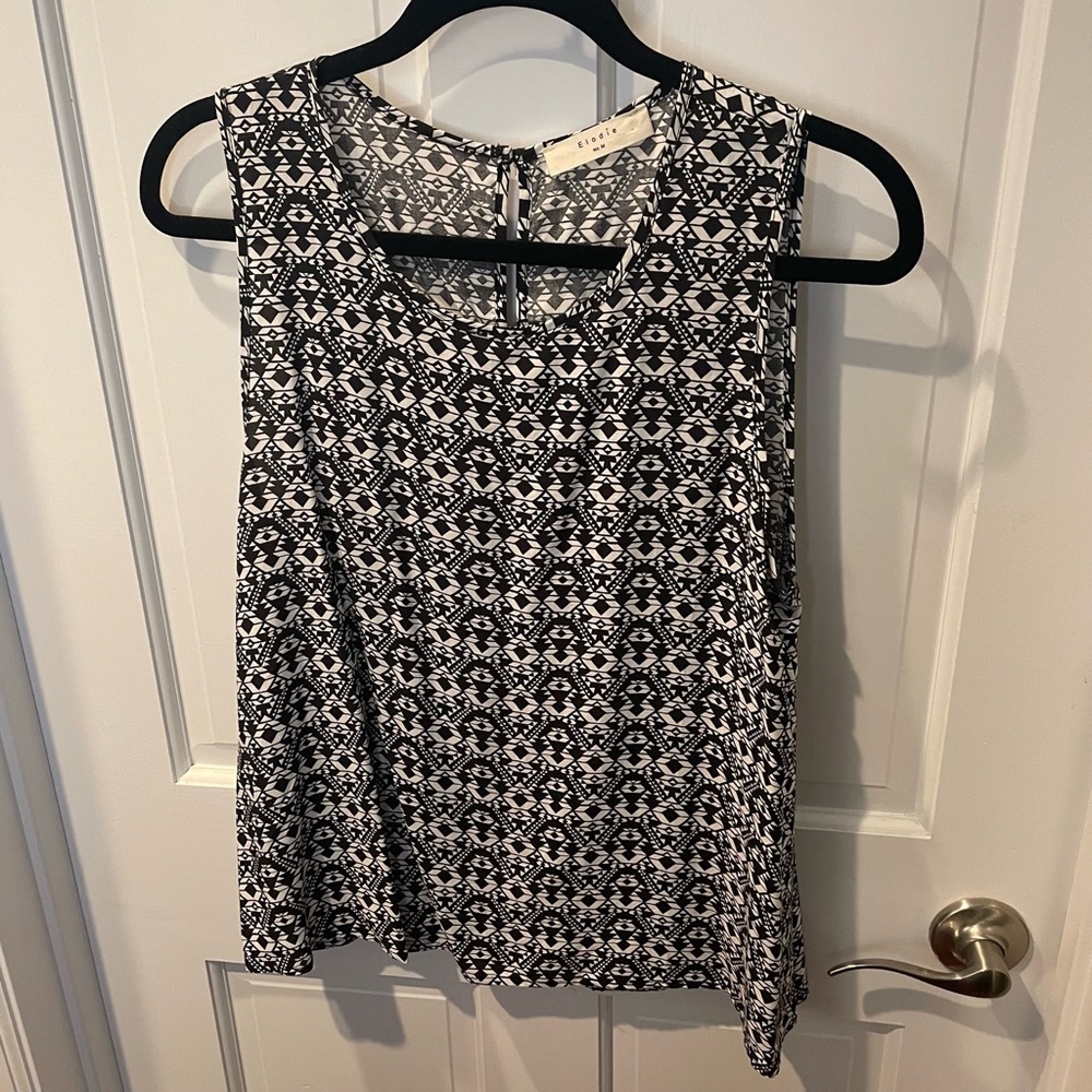 Black and white tank top